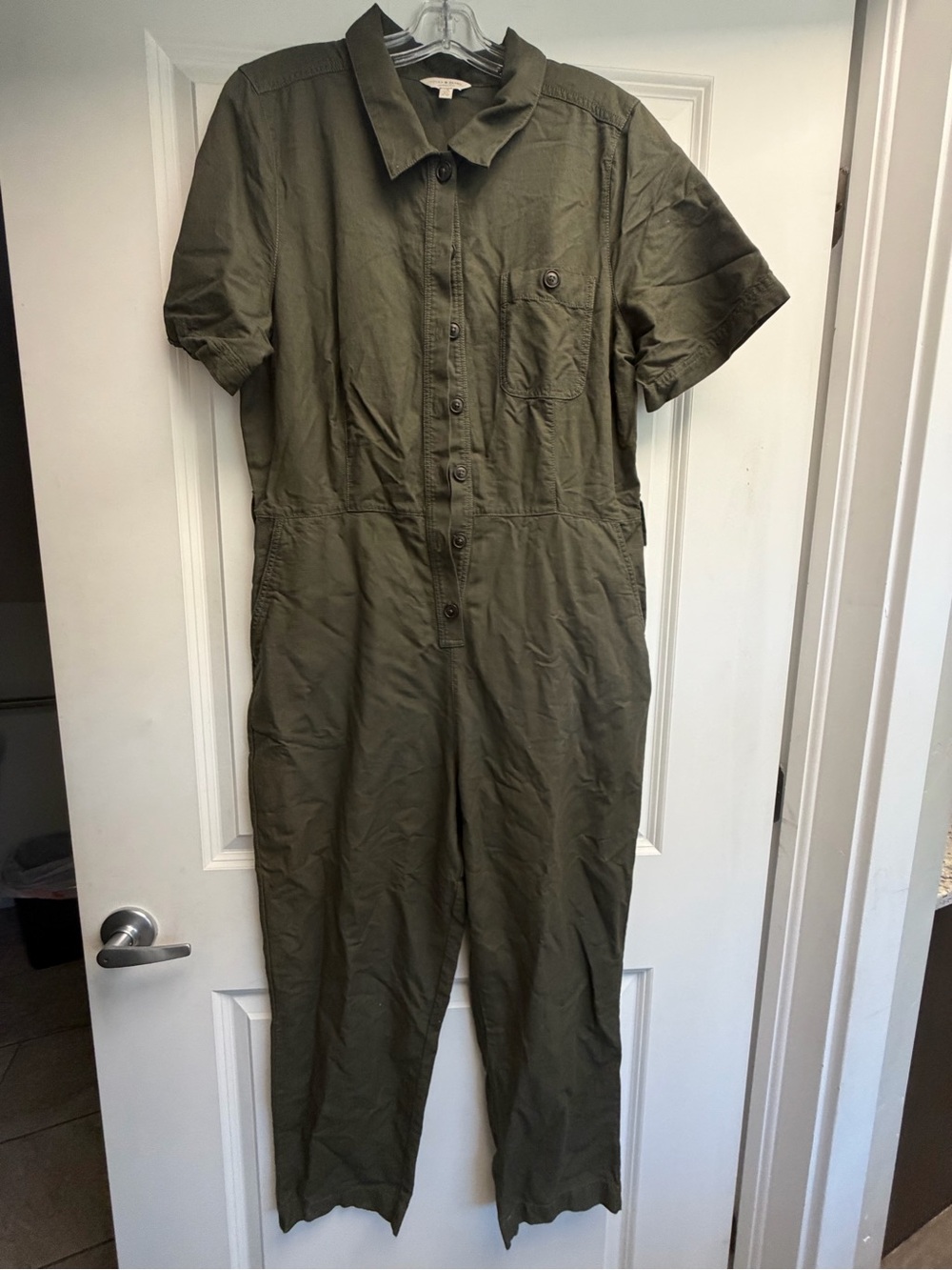 Lucky Brand Olive Utility Jumpsuit